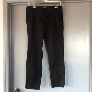 NAUTICA JEANS CO. Tencel ankle trouser, Straight, 6/28 Black Zip front, Pockets